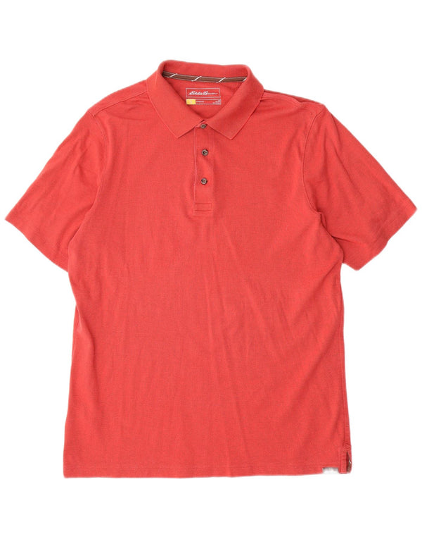 Eddie Bauer herre poloshirt Medium rød bomuld