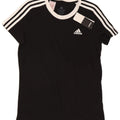 Adidas Boys T-Shirt Top 13-14 år Sort Bomuld
