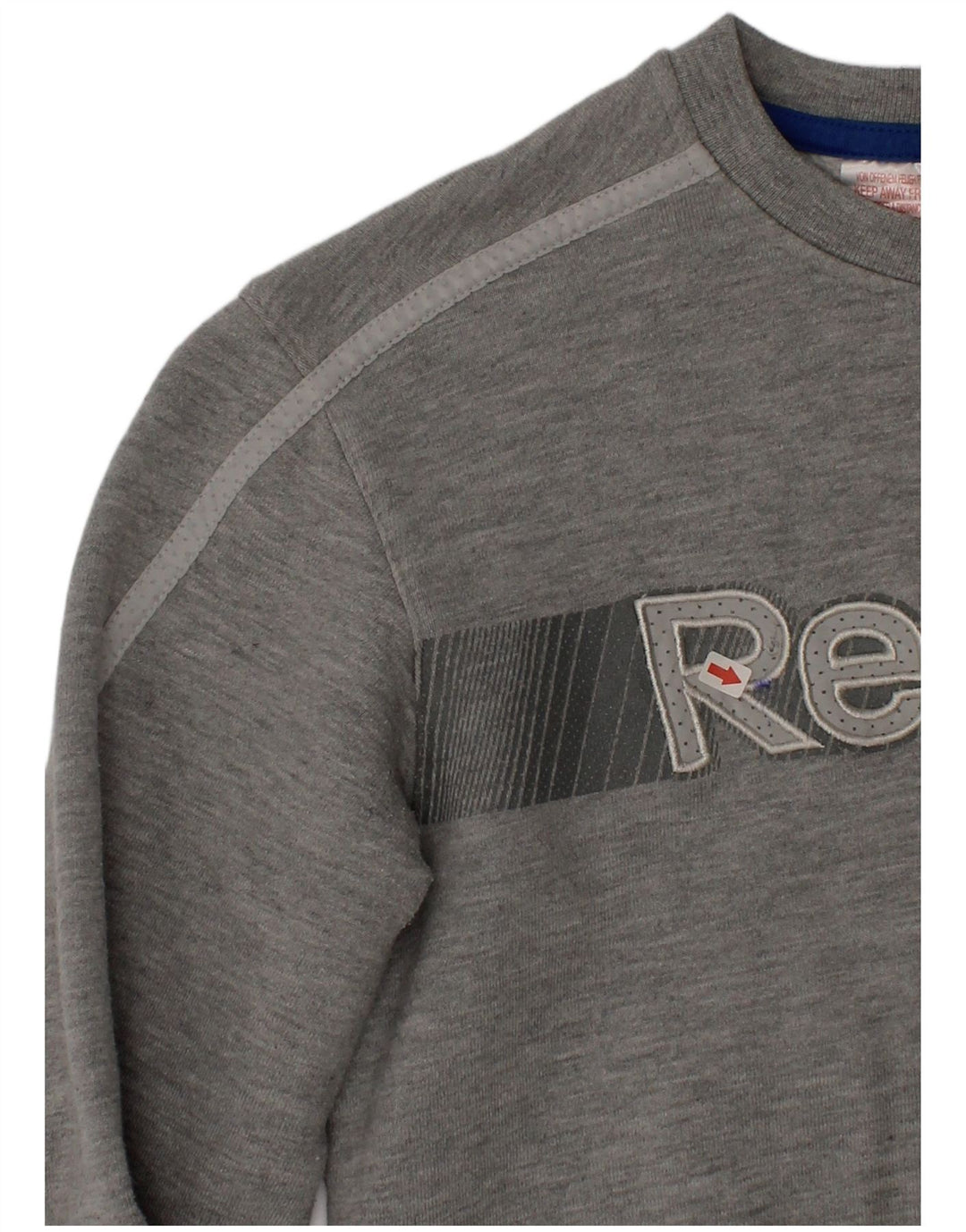 Reebok Boys Grafisk Sweatshirt Jumper 11-12 år Grå bomuld