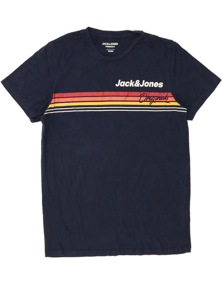 Mens Regular Fit Graphic T-Shirt Top Medium Vintage Jack & Jones and Second-Hand Jack & Jones from Messina Hembry 