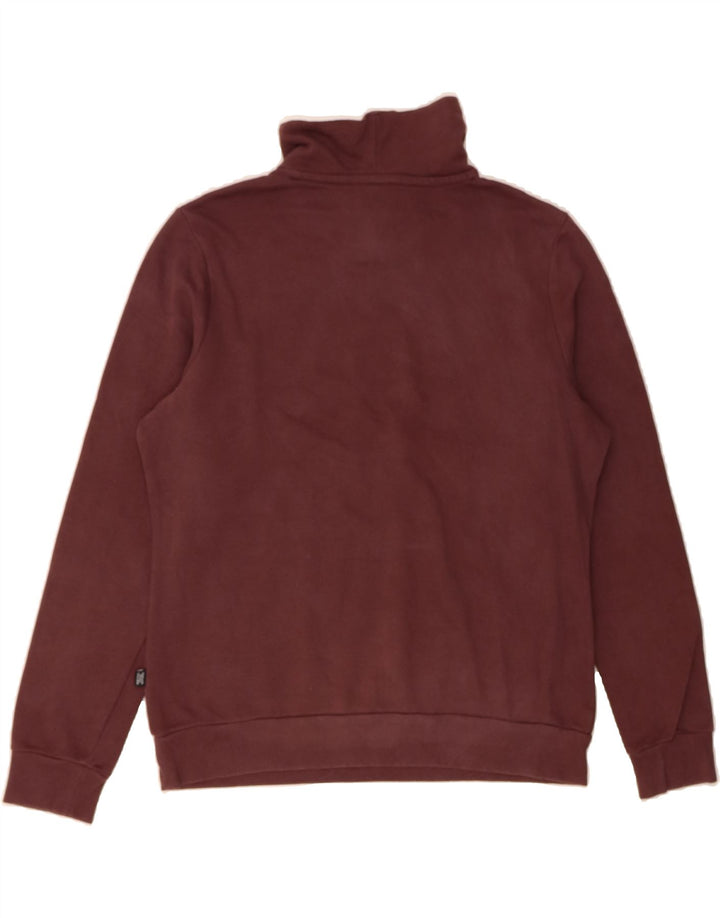 PUMA Womens Graphic Sweatshirt Jumper UK 16 Large Maroon Vintage Puma and Second-Hand Puma from Messina Hembry 