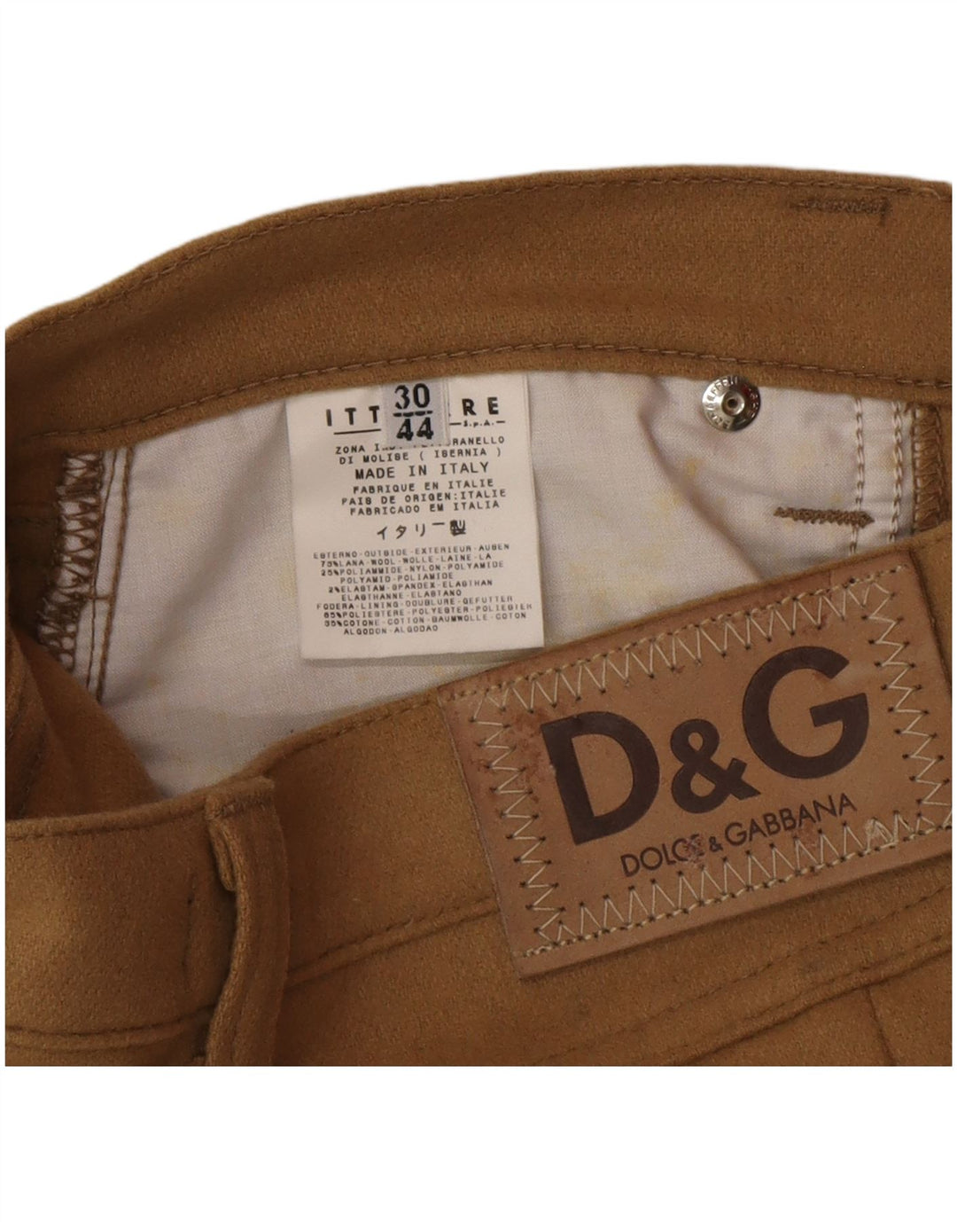 Dolce & Gabbana Pencil Nederdel til kvinder IT 44 Medium W30 Beige Uld