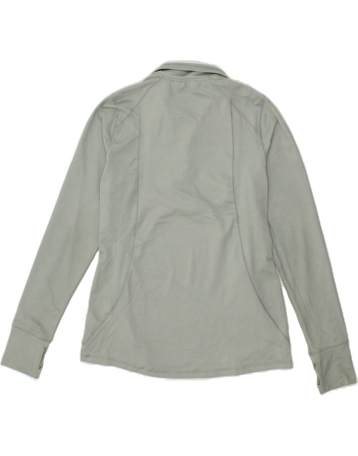 EDDIE BAUER Womens Zip Neck Pullover Tracksuit Top UK 10 Small Green Vintage Eddie Bauer and Second-Hand Eddie Bauer from Messina Hembry 