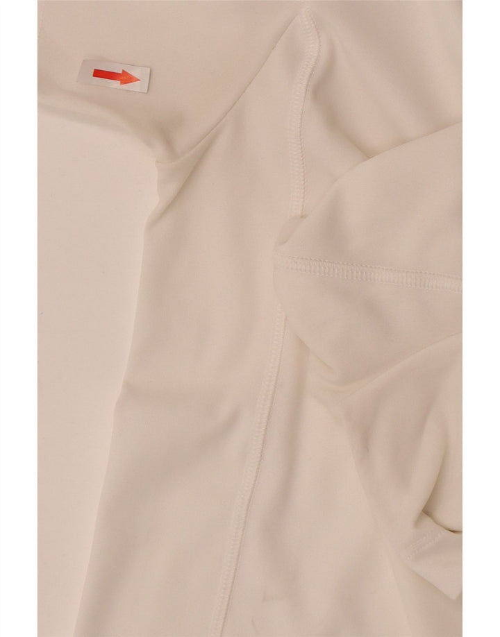 Killer Loop Herre Zip Neck T-Shirt Top XL Hvid Polyester