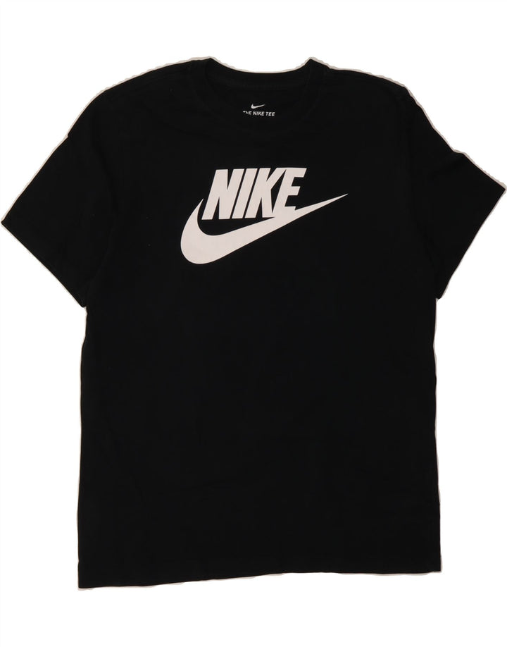 NIKE Mens Graphic T-Shirt Top Large Black Cotton Vintage Nike and Second-Hand Nike from Messina Hembry 