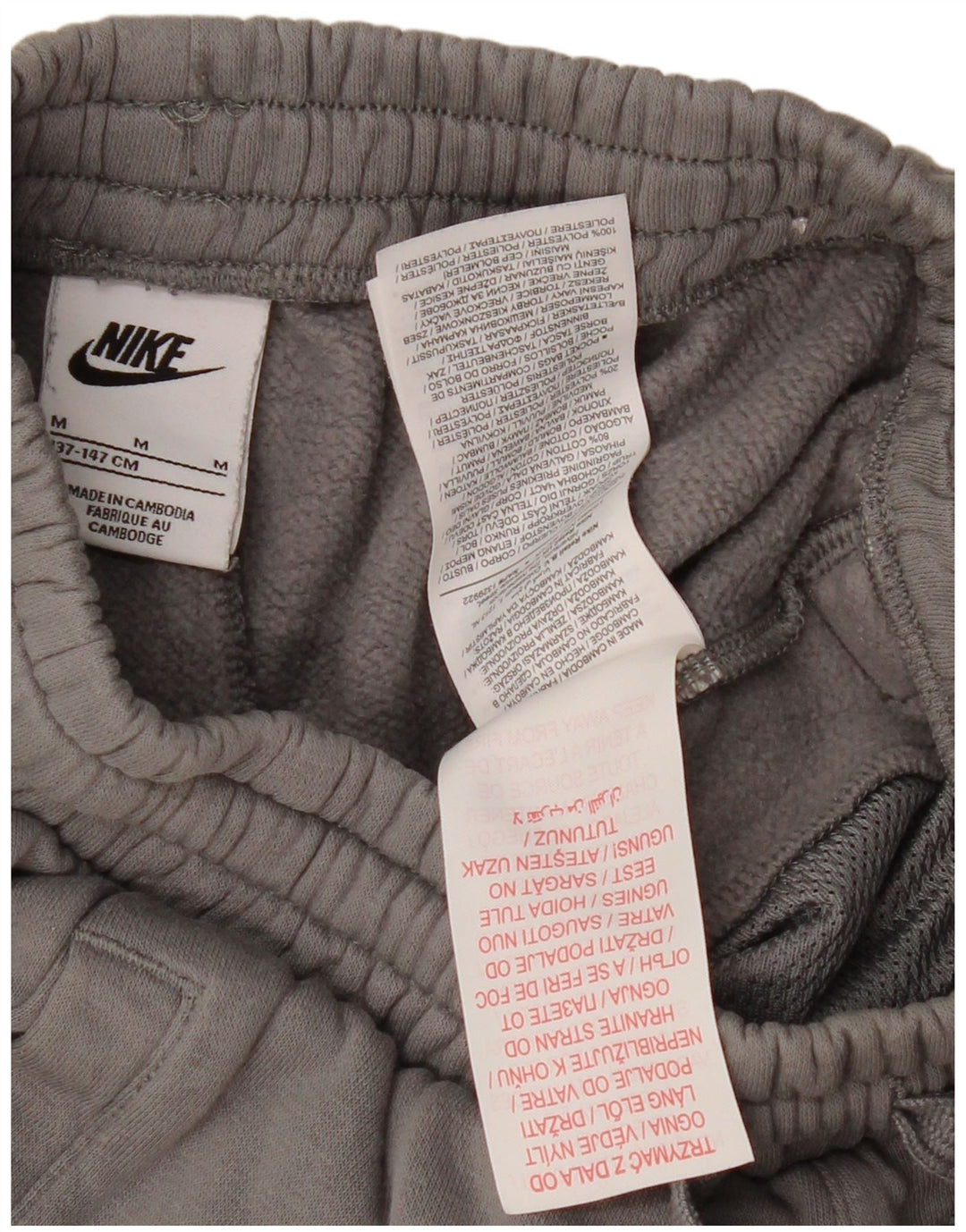 NIKE Sportsshorts til drenge 10-11 år Grå bomuld