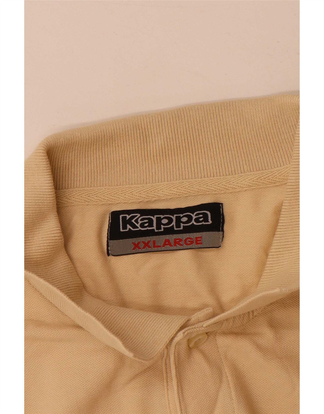 Kappa herre poloshirt 2XL beige bomuld
