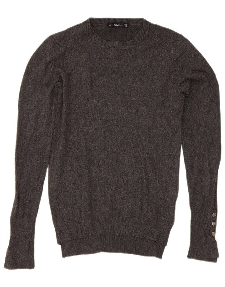 Zara Dame sweater med rund hals DK 8 lille grå