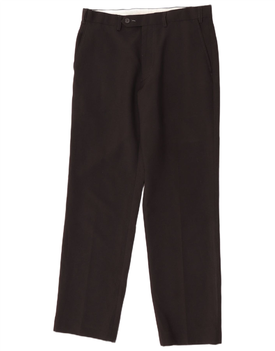 Marks & Spencer Straight Suit Bukser til mænd W32 L31 Sort polyester