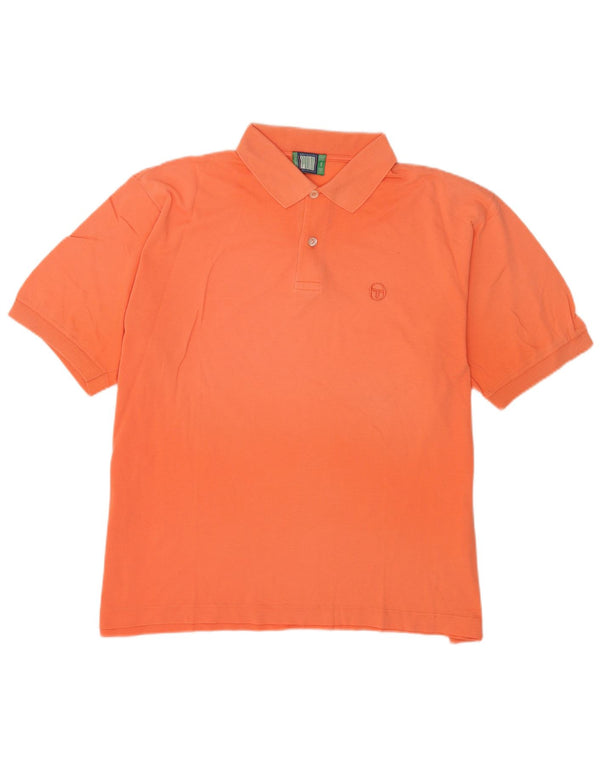 Sergio Tacchini herre poloshirt XL orange bomuld