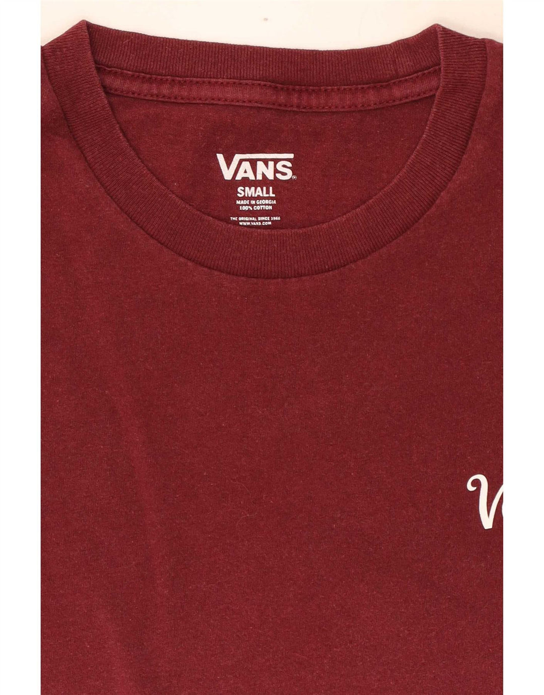 Vans Herre T-Shirt Top Lille Bourgogne Bomuld
