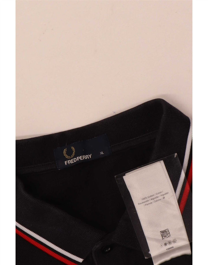 Fred Perry Herre poloshirt XL marineblå bomuld