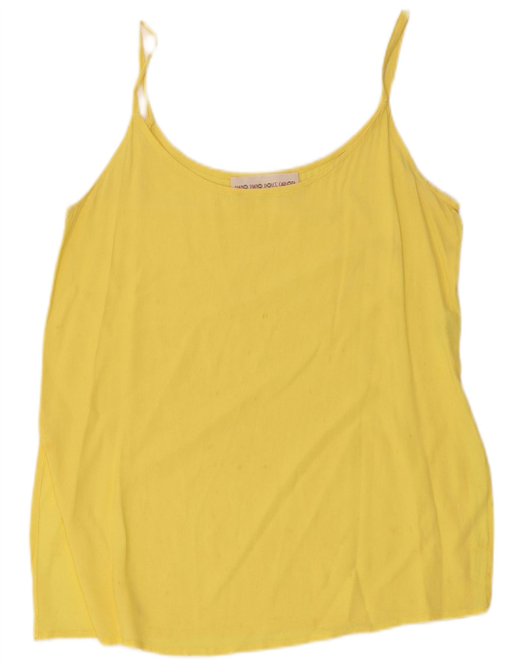 Vintage Dame Cami Top IT 44 Medium Yellow Acetate