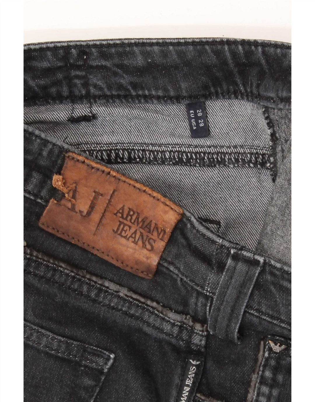 Armani Dame Straight Jeans W28 L28 Grå