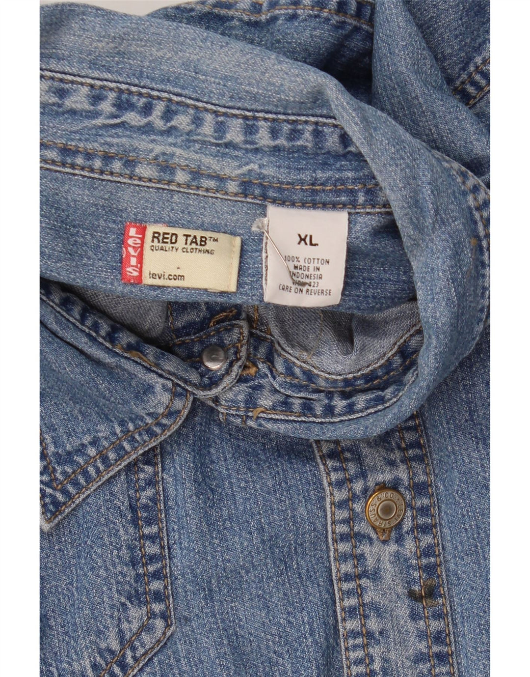 Levi's Herre Denim Shirt XL Blå Bomuld