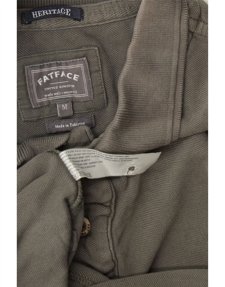 Fat Face Heritage Polo Shirt Medium Grey Bomuld