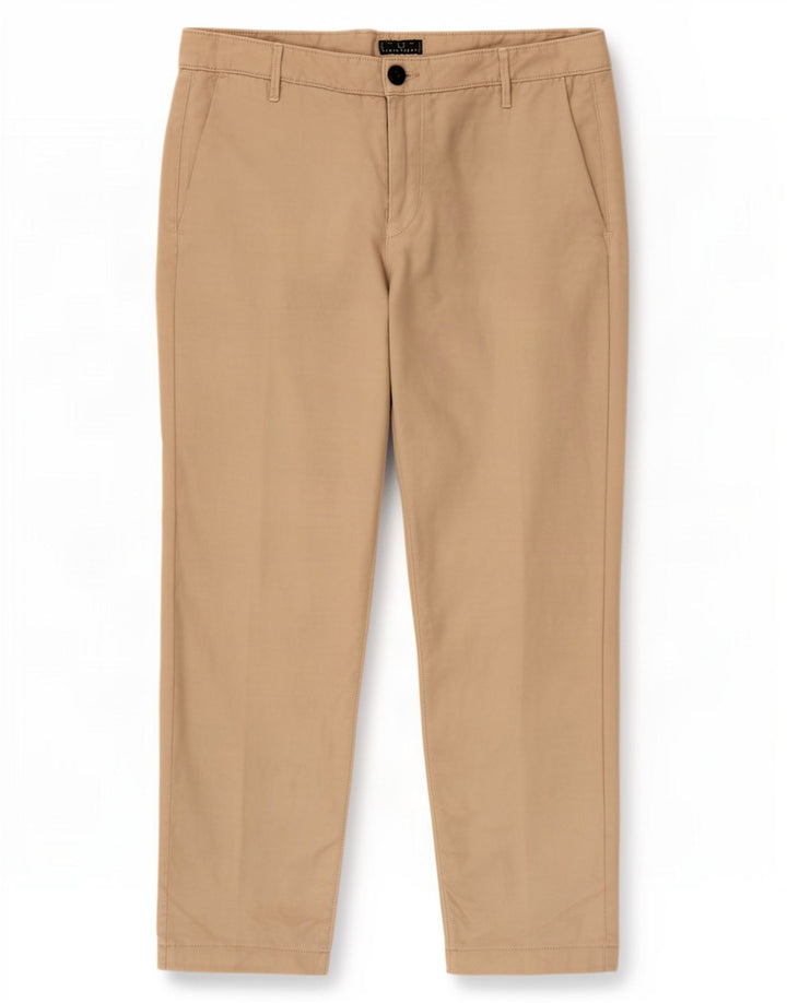 Fred Perry Womens Cropped Trousers W31 L25 Beige Bomuld