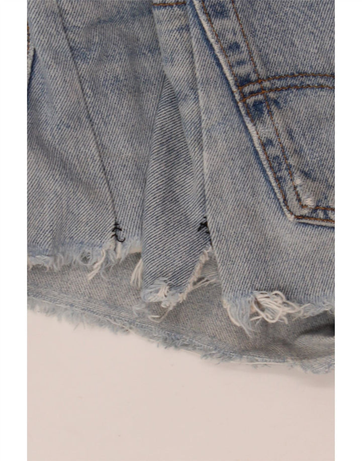 Levi's Womens 501 Denim Hot Pants med høj talje W24 XS Blå