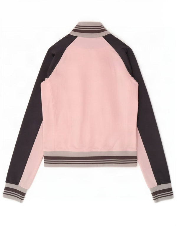 Champion Kvinders grafisk træningsdragt Topjakke UK 12 Medium Pink Colourblock
