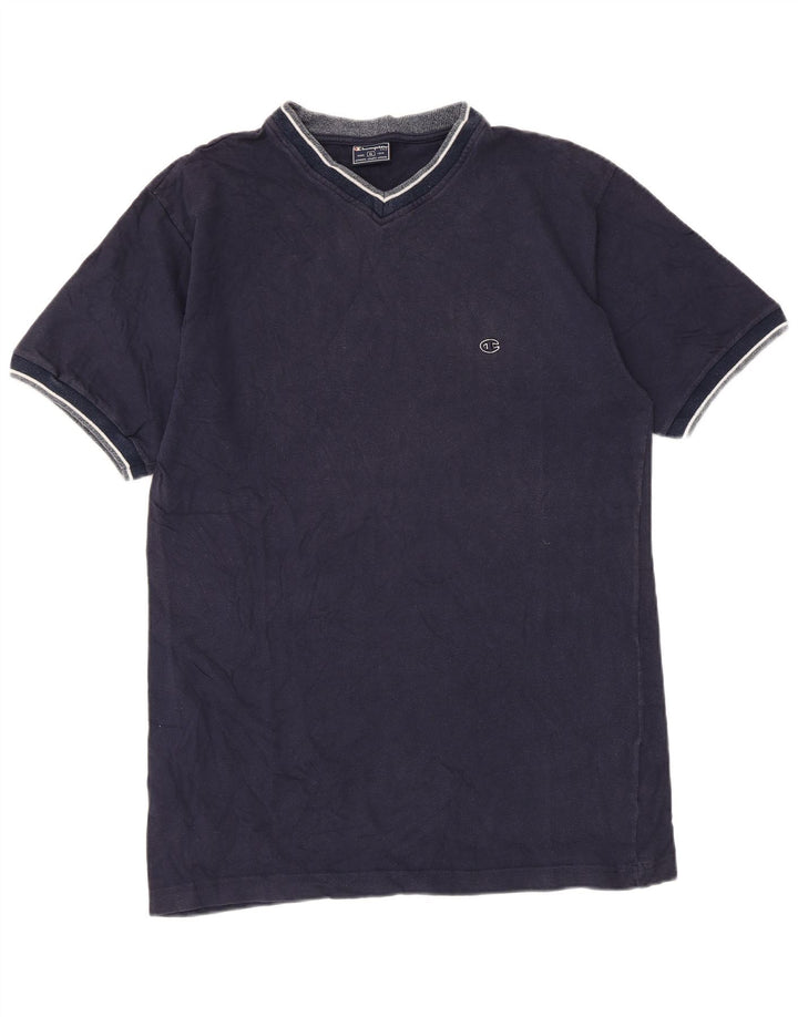 Champion herre T-shirt top XL marineblå bomuld