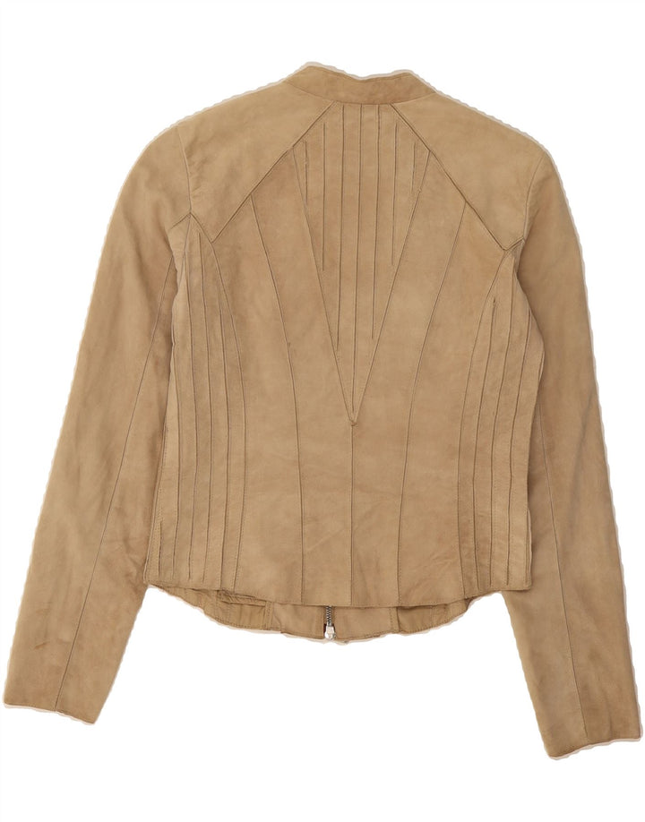 OTTO KERN Womens Suede Jacket EU 36 Small Beige Leather Vintage Otto Kern and Second-Hand Otto Kern from Messina Hembry 