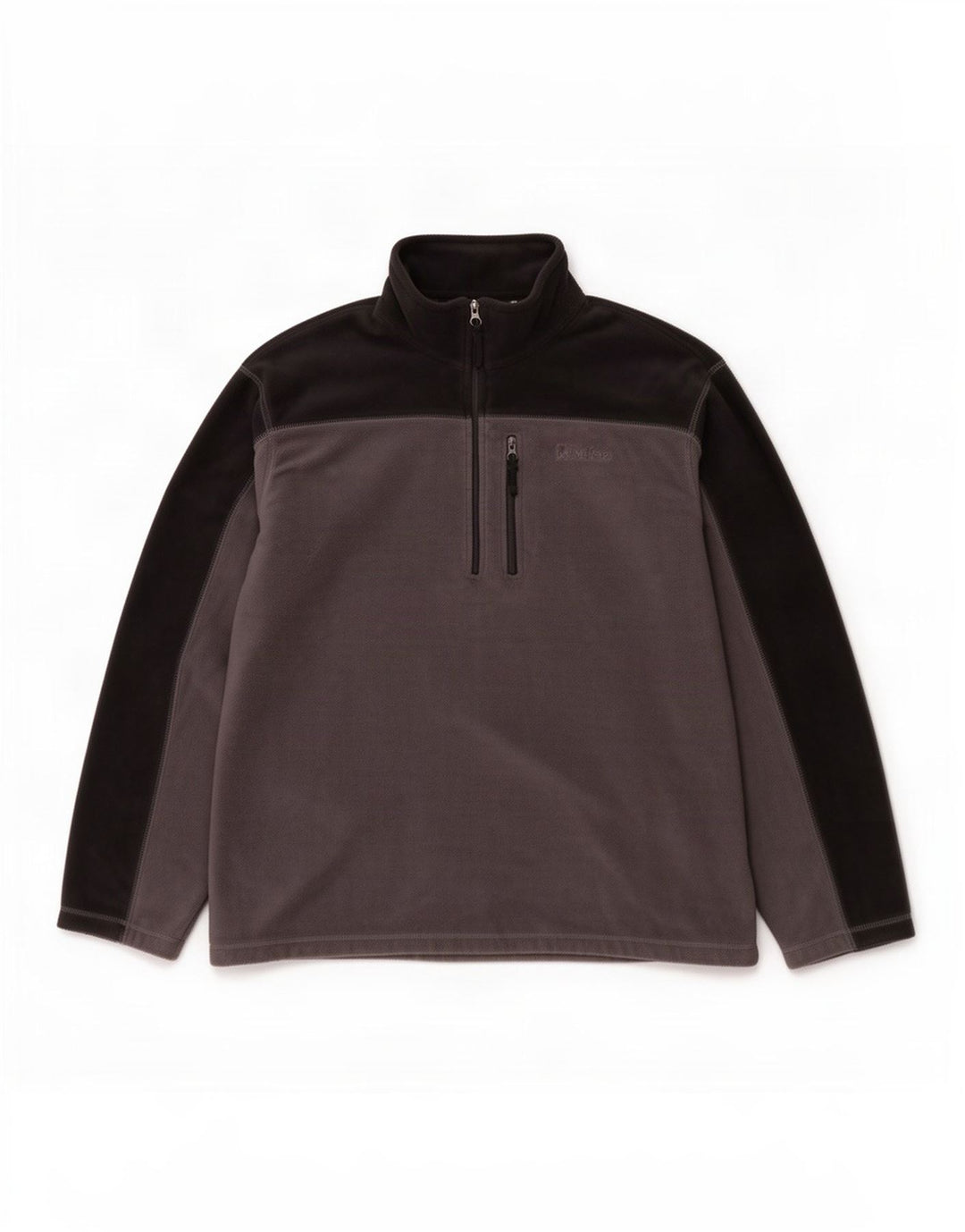Mountain Warehouse Herre Zip Neck Fleece Jumper 3XL Grå Colourblock