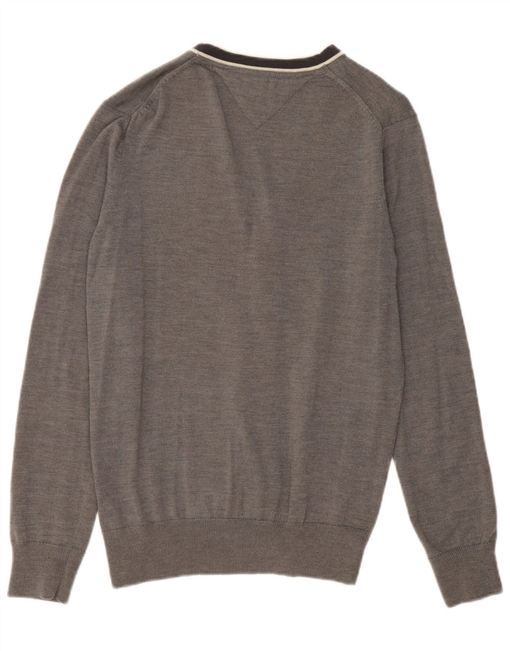 Tommy Hilfiger Herre Cardigan Sweater Lille Grå Uld