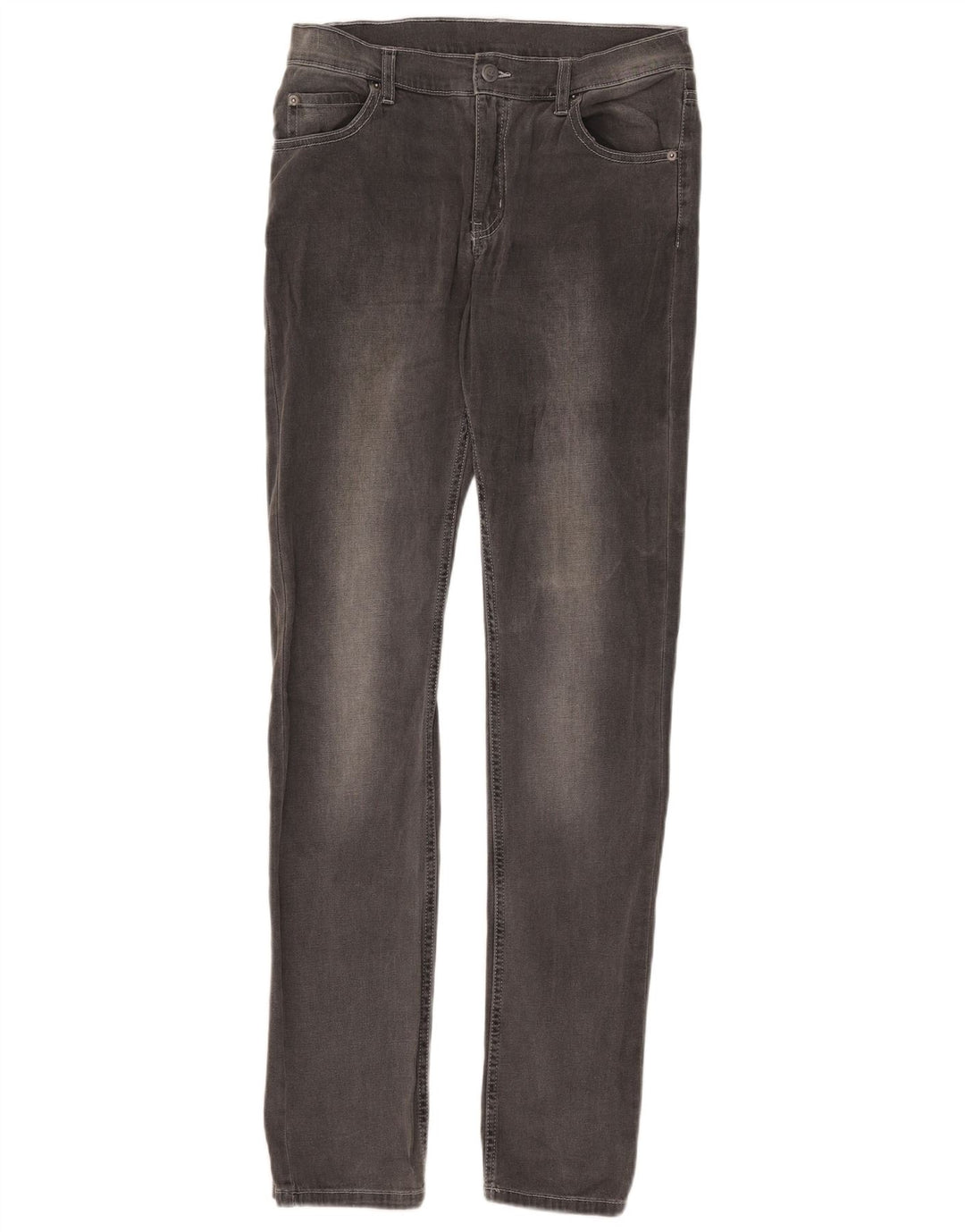 Billig mandag Dame Skinny Jeans W32 L34 Grå Bomuld