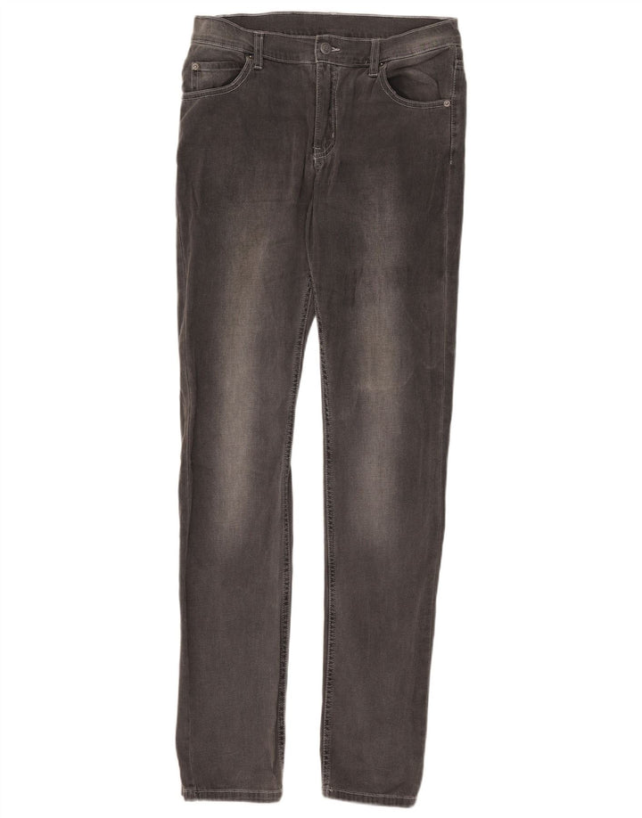 Billig mandag Dame Skinny Jeans W32 L34 Grå Bomuld