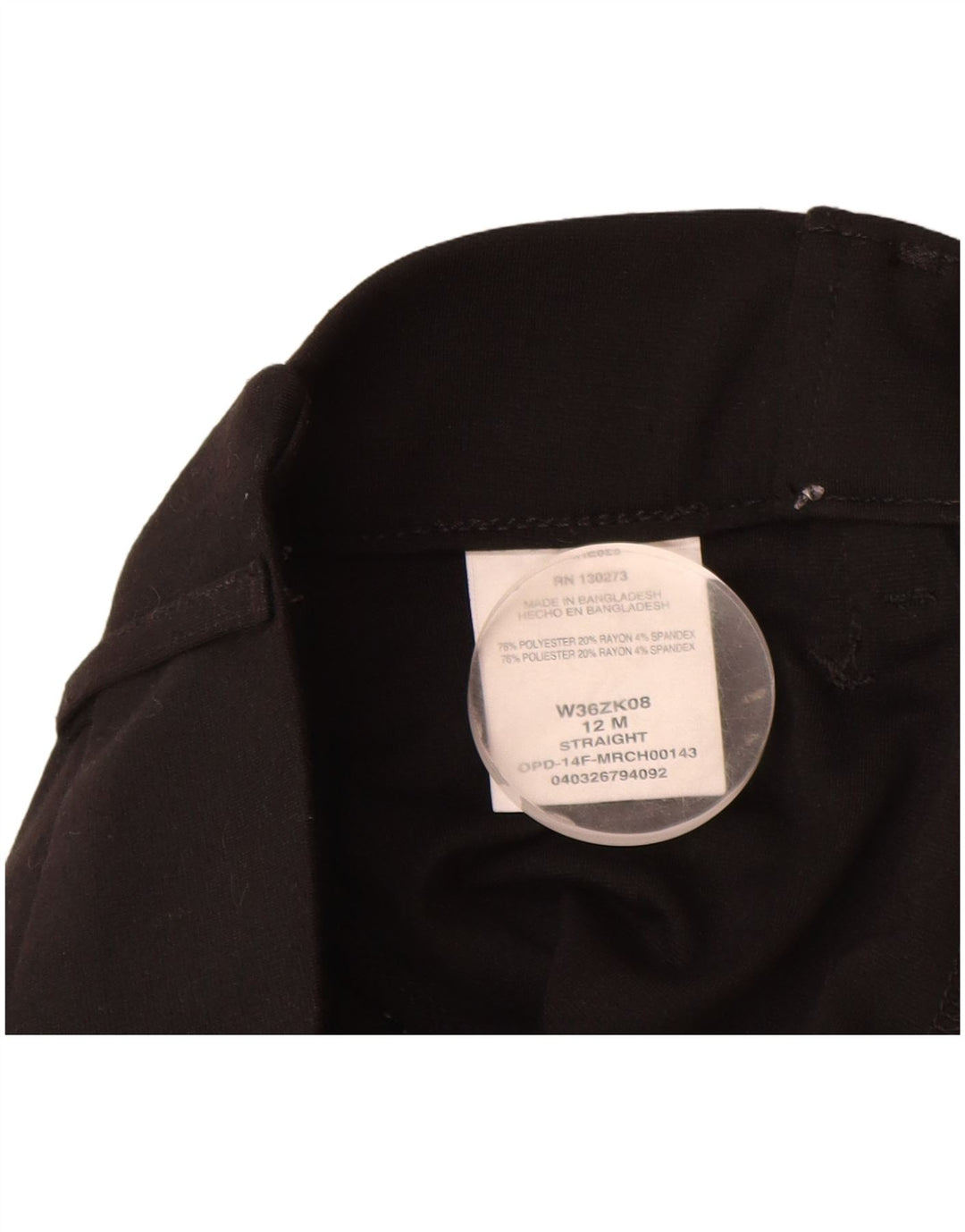 Lee Womens Riders Casual Bukser US 12 Large W32 L32 Black Polyester
