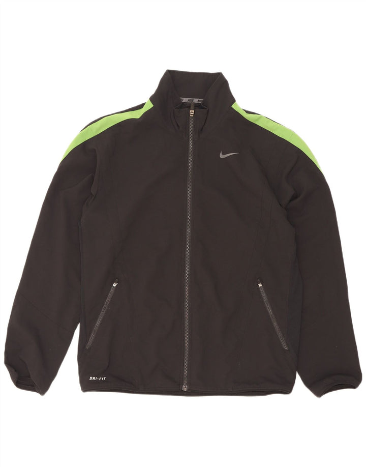 Nike Herre Dri Fit træningsdragt Topjakke Medium Sort Colourblock Polyester