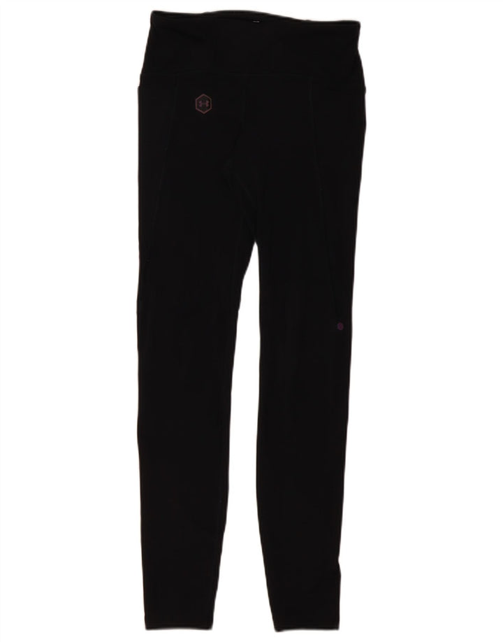 UNDER ARMOUR Dame Leggings UK 8 Small Black