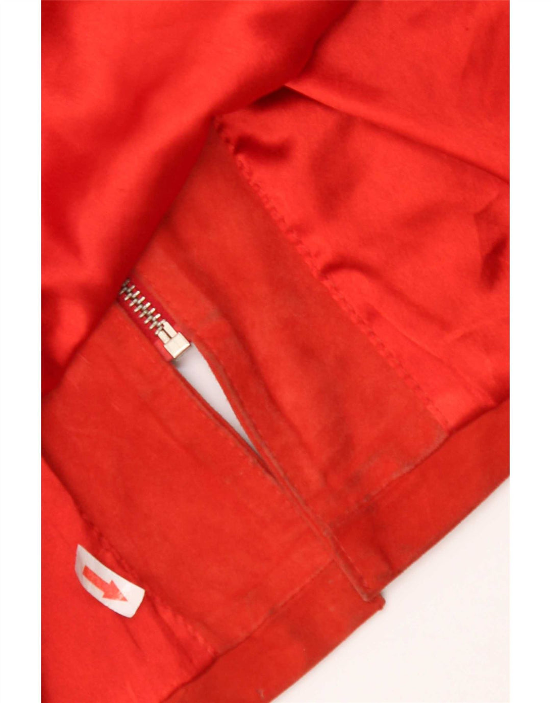 Vintage dame ruskindsjakke UK 14 Medium Orange Læder