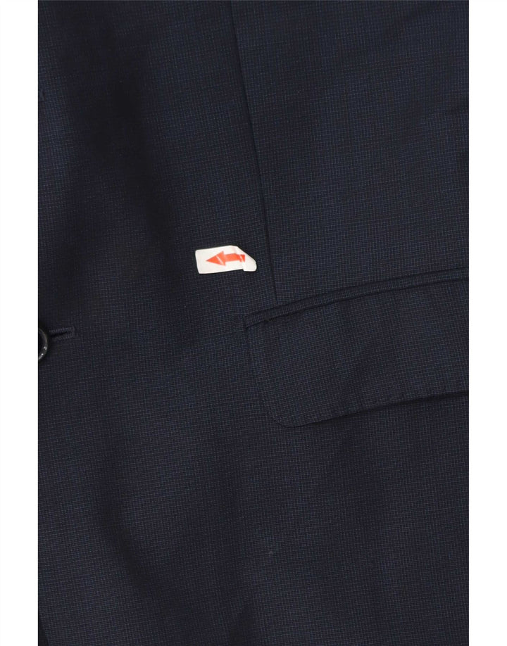 Massimo Dutti Herre 2-knaps blazerjakke IT 48 Mellem marineblå uld