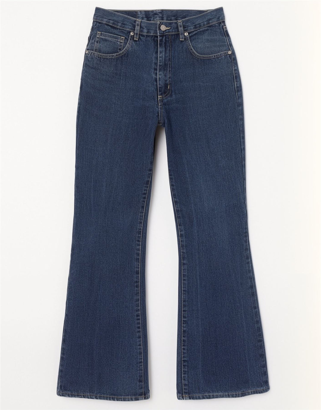 Wild Jeans Dame High Rise Flared IT 42 Medium W26 L30 Blå Bomuld