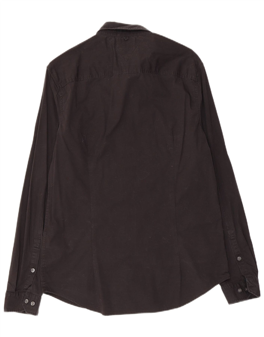 Tommy Hilfiger Herre Slim Fit skjorte Stor sort bomuld