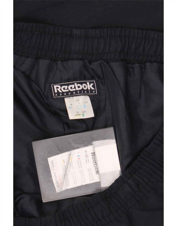 REEBOK Træningsdragtsbukser til kvinder UK 12 Medium Navy Blue Polyester