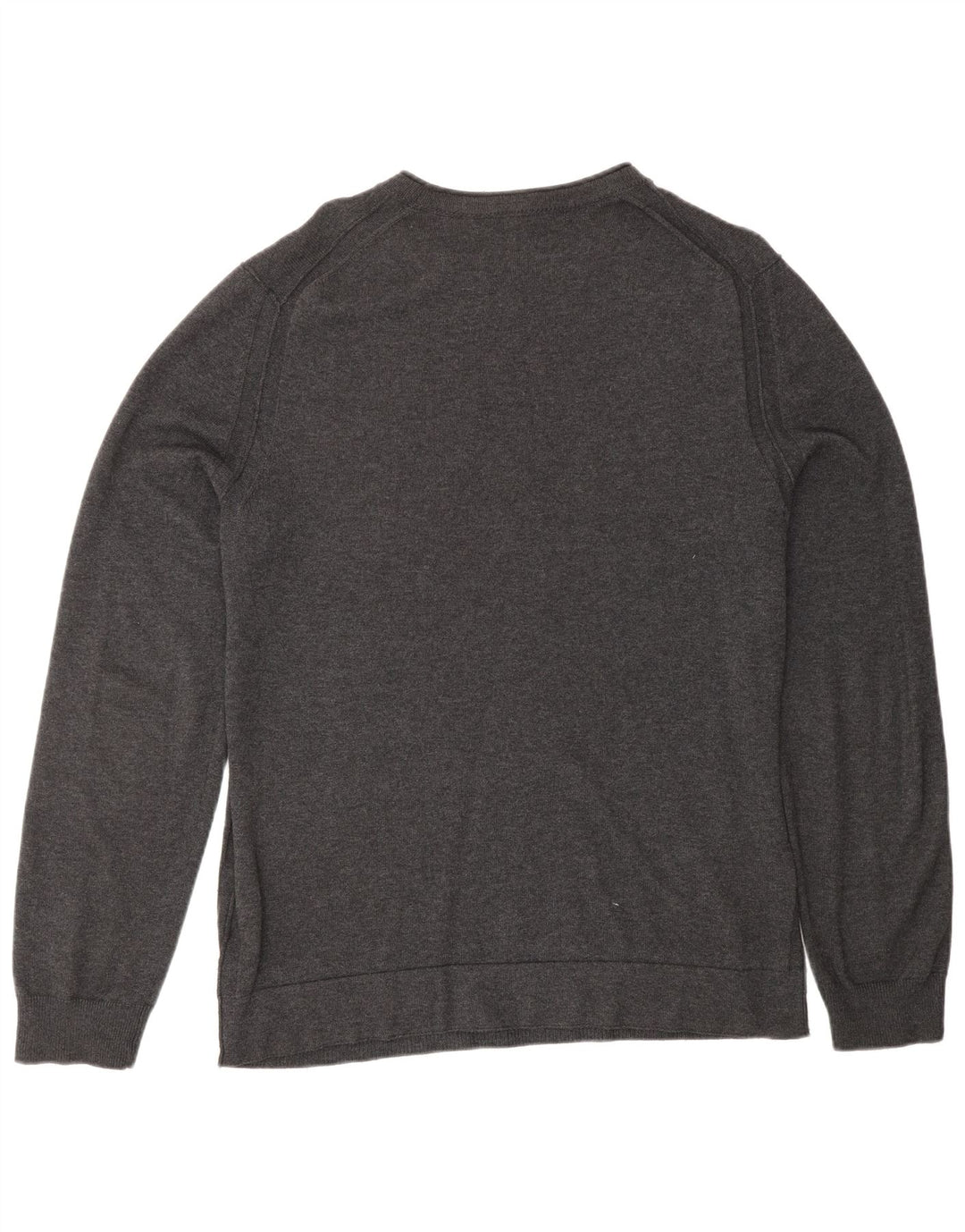 HUGO BOSS Herre sweater med rund hals, mellemgrå bomuld