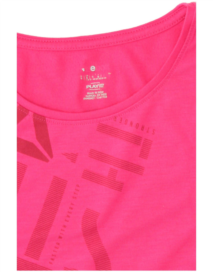 Reebok Grafisk T-shirt top til kvinder DK 8/10 Small Pink