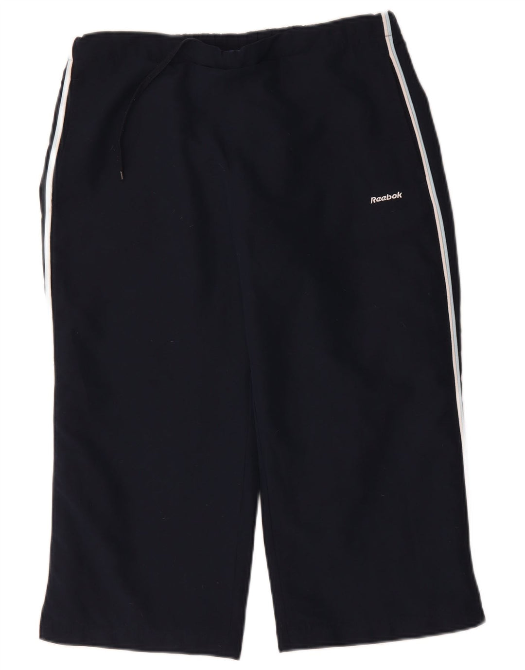 Reebok Dame Capri Træningsdragt Bukser UK 12 Medium Navy Blue Polyester