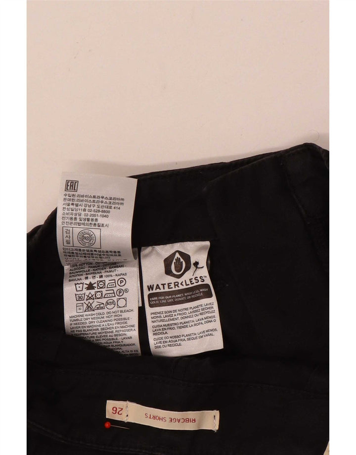Levi's kvinders ribcage chino-shorts W26 lille sort bomuld