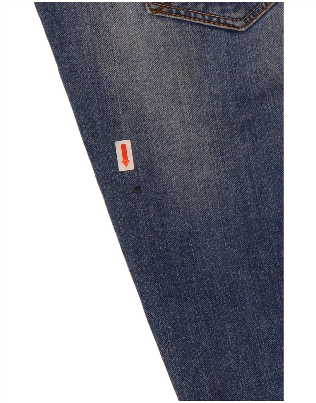 Fat Face Dame Distressed Straight Jeans W30 L28 Blå Bomuld