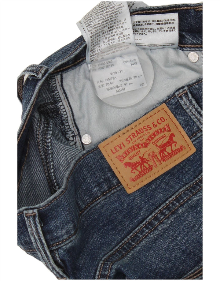 Levi's Kvinder Slankende Slim Jeans W28 L28 Marineblå Bomuld