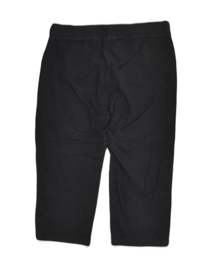 CHAMPION Womens Capri Tracksuit Trousers UK 14 Large Black | Vintage Champion | Thrift | Second-Hand Champion | Used Clothing | Messina Hembry 