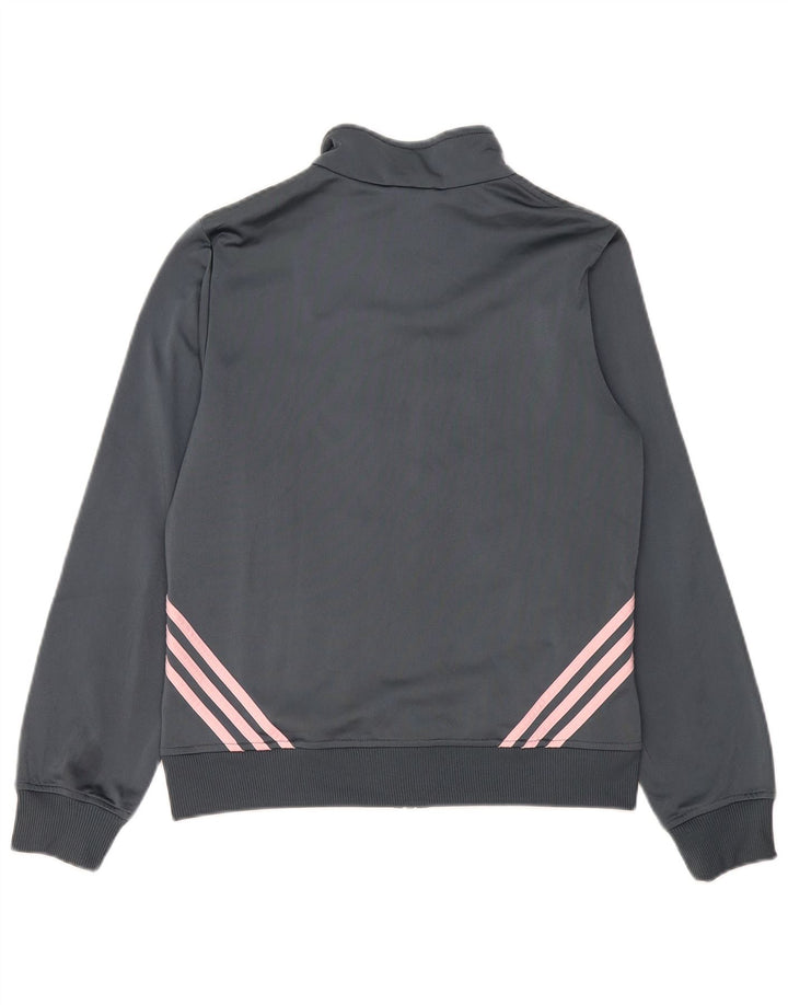 Adidas træningsdragt topjakke til kvinder UK 16 Large Navy Blue Colourblock