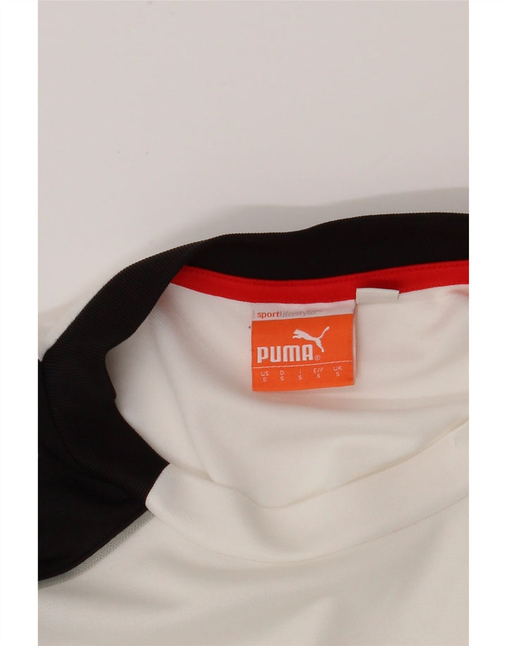 Puma Herre grafisk T-shirt Top Lille hvid Colourblock