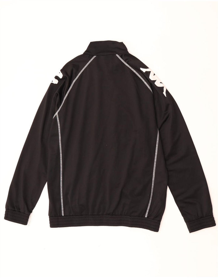 Kappa Herre grafisk træningsdragt Topjakke Stor sort Colourblock Polyester