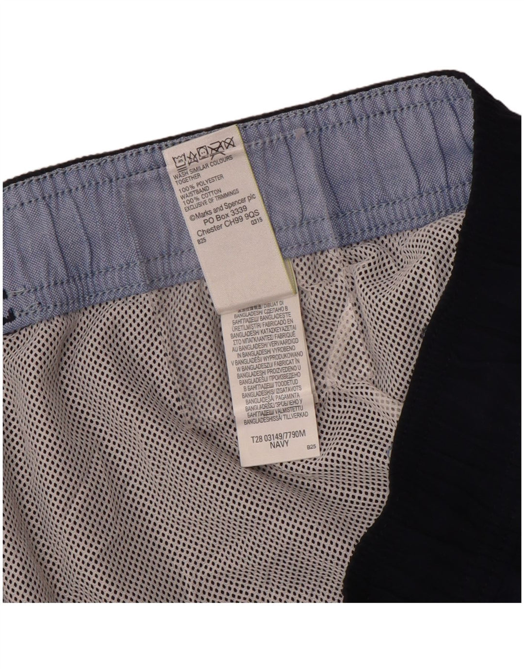 Marks & Spencer Badeshorts til mænd mellem marineblå polyester