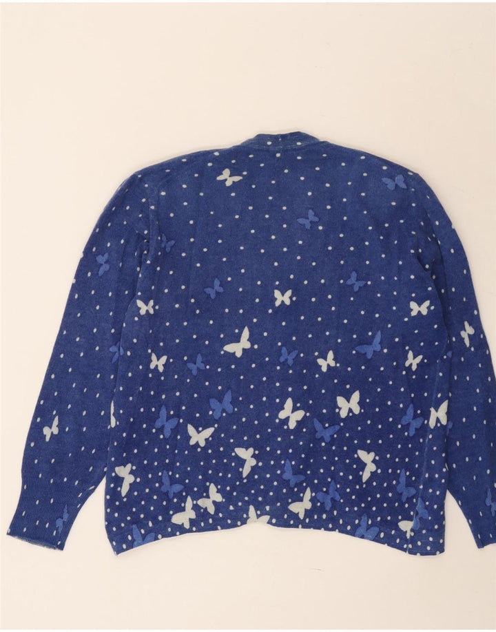 Heron Womens 2-delt nederdelsæt UK 14 Medium W34 Blue Spotted Butterfly