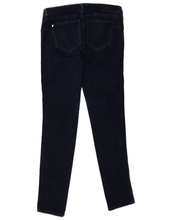 Guess Womens Curve X Skinny Jeans W32 L30 Marineblå Bomuld